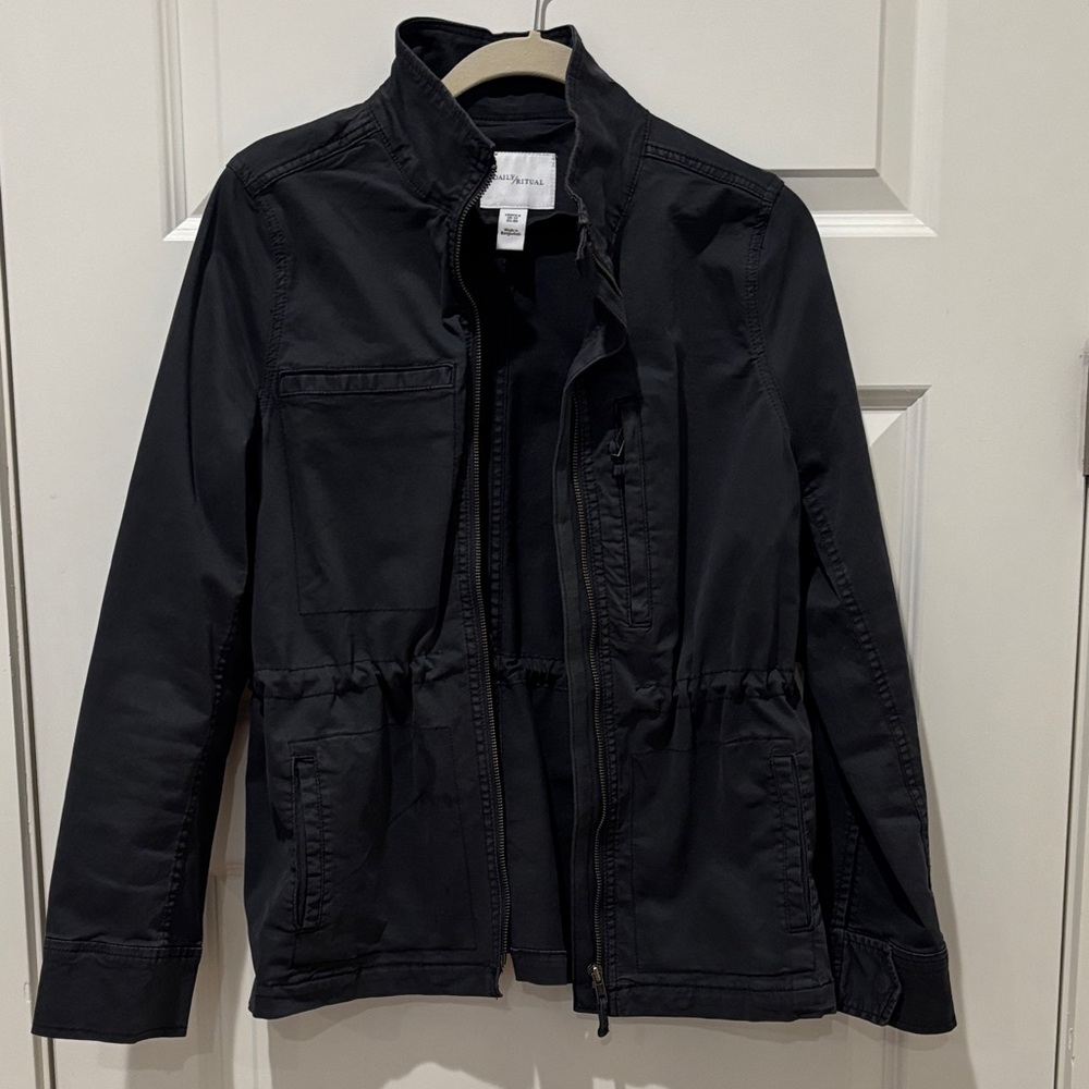 Daily Ritual Dark Navy Utility Jacket